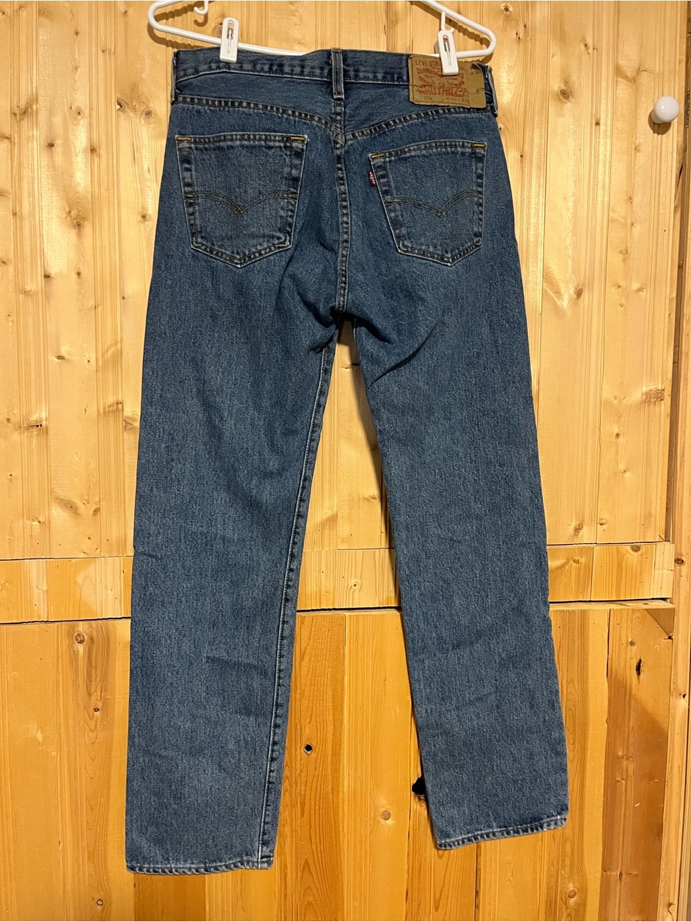 Classic Straight-Leg Jeans in Dark Blue